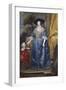 Queen Henrietta Maria with Sir Jeffrey Hudson, 1633-Sir Anthony Van Dyck-Framed Giclee Print