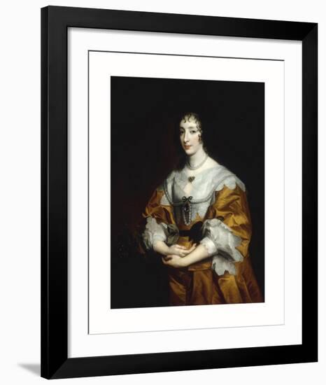 Queen Henrietta Maria-Sir Anthony Van Dyck-Framed Giclee Print