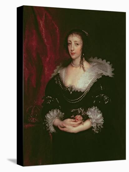 Queen Henrietta Maria-Sir Anthony Van Dyck-Stretched Canvas