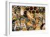 Queen Honey Bee with Attendant Workers-null-Framed Photographic Print