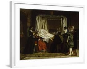 Queen Isabel La Católica Dictating Her Last Will and Testament, 1864-Eduardo Rosales-Framed Giclee Print