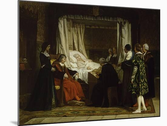 Queen Isabel La Católica Dictating Her Last Will and Testament, 1864-Eduardo Rosales-Mounted Giclee Print