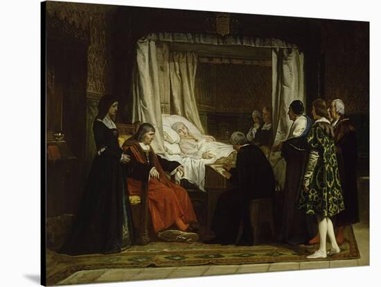 Queen Isabel La Católica Dictating Her Last Will and Testament, 1864-Eduardo Rosales-Stretched Canvas