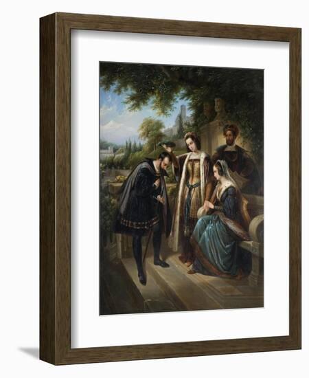 Queen Isabella and Columbus-Henry Nelson O'Neil-Framed Giclee Print