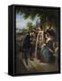 Queen Isabella and Columbus-Henry Nelson O'Neil-Framed Stretched Canvas