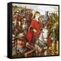 Queen Isabella Invading England-Clive Uptton-Framed Stretched Canvas