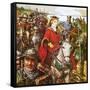 Queen Isabella Invading England-Clive Uptton-Framed Stretched Canvas