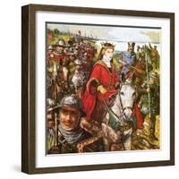 Queen Isabella Invading England-Clive Uptton-Framed Giclee Print