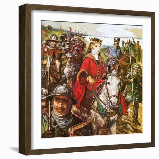 Queen Isabella Invading England-Clive Uptton-Framed Giclee Print