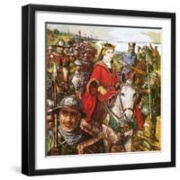 Queen Isabella Invading England-Clive Uptton-Framed Giclee Print