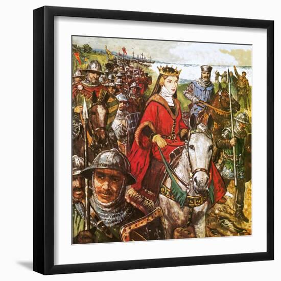 Queen Isabella Invading England-Clive Uptton-Framed Giclee Print