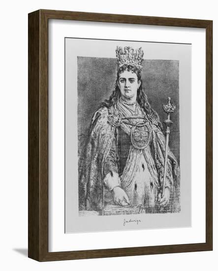 Queen Jadwiga of Poland, 19th Century-Jan Alojzy Matejko-Framed Giclee Print