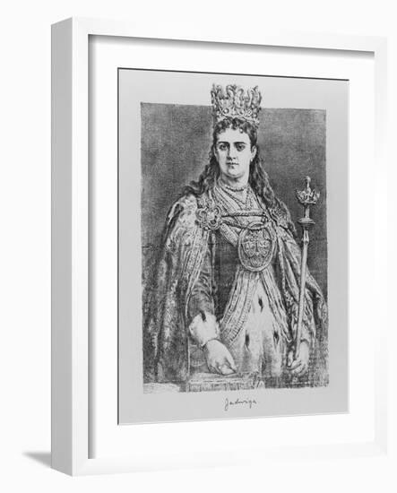 Queen Jadwiga of Poland, 19th Century-Jan Alojzy Matejko-Framed Giclee Print