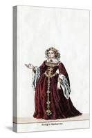 Queen Katharine, Costume Design for Shakespeare's Play, Henry VIII, 19th Century-null-Stretched Canvas