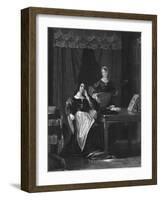 Queen Katherine, Queen Consort of Henry VIII of England-Charles W Sharpe-Framed Giclee Print