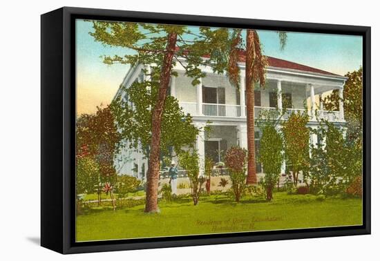 Queen Liliuokalani House, Honolulu, Hawaii-null-Framed Stretched Canvas