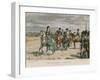 Queen Louisa Reviewing the Prussian Army-Felicien Baron De Myrbach-rheinfeld-Framed Giclee Print