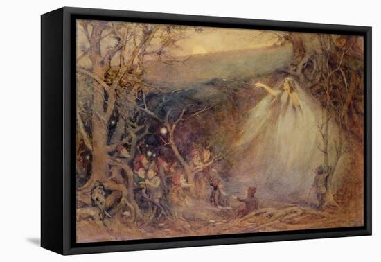 Queen Mab from Shelley's Poem-Henry Meynell Rheam-Framed Stretched Canvas