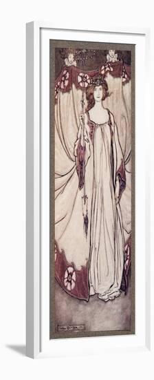 Queen Mab, Who Rules in the Gardens .., from Peter Pan in Kensington Gardens by J M Barrie (1860 --Arthur Rackham-Framed Premium Giclee Print