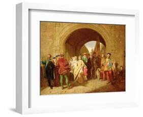 Queen Margaret's Defiance of the Scottish Parliament, 1859-John Faed-Framed Giclee Print