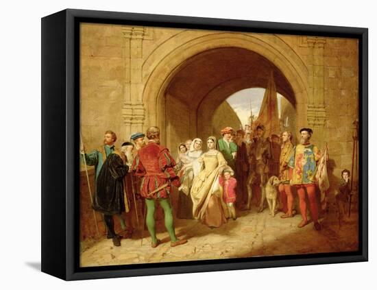 Queen Margaret's Defiance of the Scottish Parliament, 1859-John Faed-Framed Stretched Canvas