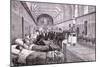 Queen Margherita of Savoy in Rome Visiting the Hospital of St John Lateran-null-Mounted Giclee Print