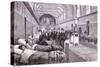 Queen Margherita of Savoy in Rome Visiting the Hospital of St John Lateran-null-Stretched Canvas