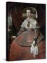 Queen Maria Anna of Spain by Diego Rodriguez De Silva Y Velazquez-null-Stretched Canvas