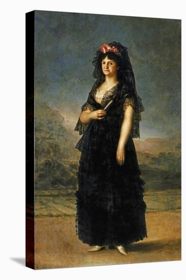 Queen Maria Luisa-Francisco de Goya-Stretched Canvas