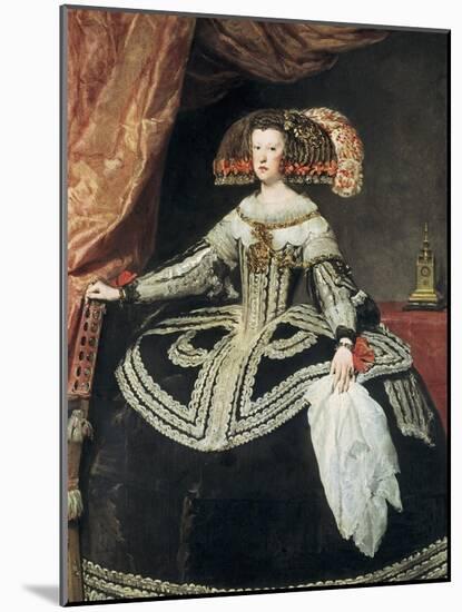 Queen Mariana of Austria-Diego Velazquez-Mounted Art Print