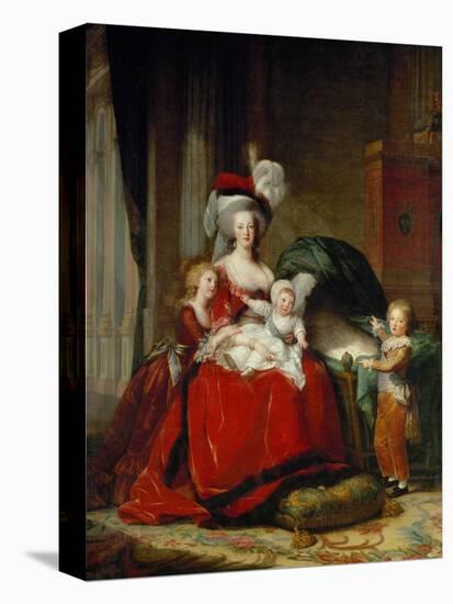 Queen Marie-Antoinette and Her Children, 1787-Elisabeth Louise Vigee-LeBrun-Stretched Canvas