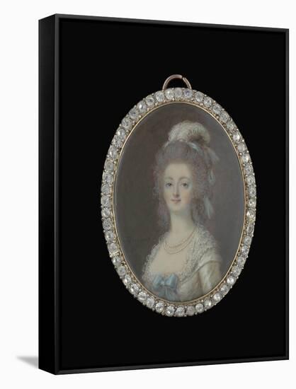 Queen Marie Antoinette, C.1790-Francois Dumont-Framed Stretched Canvas