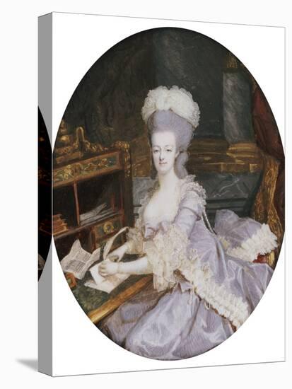 Queen Marie Antoinette of France (1755-1793)-Francois Dumont-Stretched Canvas