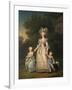 Queen Marie Antoinette of France and Two of Her Children Walking in the Park of Trianon, 1785-Adolf Ulrik Wertmüller-Framed Giclee Print