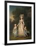 Queen Marie Antoinette of France and Two of Her Children Walking in the Park of Trianon, 1785-Adolf Ulrik Wertmüller-Framed Giclee Print