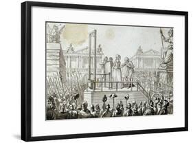 Queen Marie Antoinette to the Scaffold, 1793-null-Framed Giclee Print