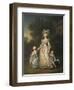 Queen Marie Antoinette with her Children in the Park of Trianon, 1785-Adolf Ulrich Wertmuller-Framed Giclee Print