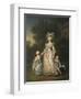 Queen Marie Antoinette with her Children in the Park of Trianon, 1785-Adolf Ulrich Wertmuller-Framed Giclee Print