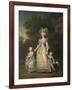 Queen Marie Antoinette with her Children in the Park of Trianon, 1785-Adolf Ulrich Wertmuller-Framed Giclee Print