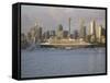 Queen Mary 2 on Maiden Voyage Arriving in Sydney Harbour, New South Wales, Australia-Mark Mawson-Framed Stretched Canvas