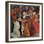 Queen Mary and Princess Elizabeth Entering London, 1553-John Byam Shaw-Framed Giclee Print