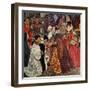 Queen Mary and Princess Elizabeth Entering London, 1553-John Byam Shaw-Framed Giclee Print