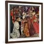 Queen Mary and Princess Elizabeth Entering London, 1553-John Byam Shaw-Framed Giclee Print