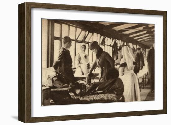 Queen Mary at Cambridgeshire Tuberculosis Colony-null-Framed Photographic Print