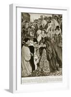 Queen Mary Entering London, 1553-John Byam Shaw-Framed Giclee Print