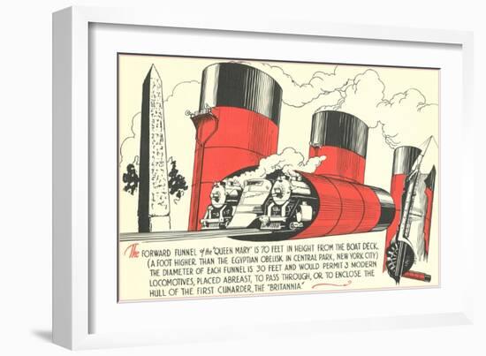 Queen Mary Funnel Size-null-Framed Art Print