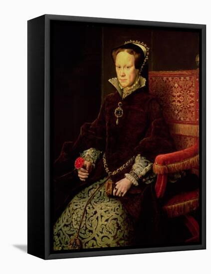 Queen Mary I (1516-58) 1554-Antonis Mor-Framed Stretched Canvas