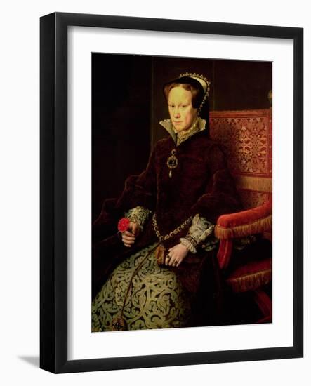 Queen Mary I (1516-58) 1554-Antonis Mor-Framed Giclee Print