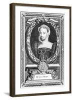 Queen Mary I of England, 19th Century-P Vanderbanck-Framed Giclee Print