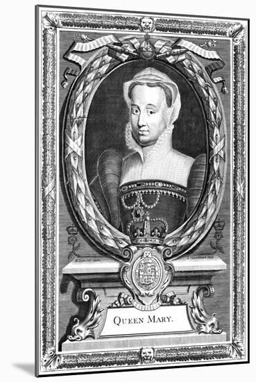 Queen Mary I of England, 19th Century-P Vanderbanck-Mounted Giclee Print
